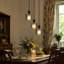 3 - Light Black Cluster Pendant
