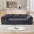 106” Compression Folding Convertible Sleeper Sofa Bed-658417588