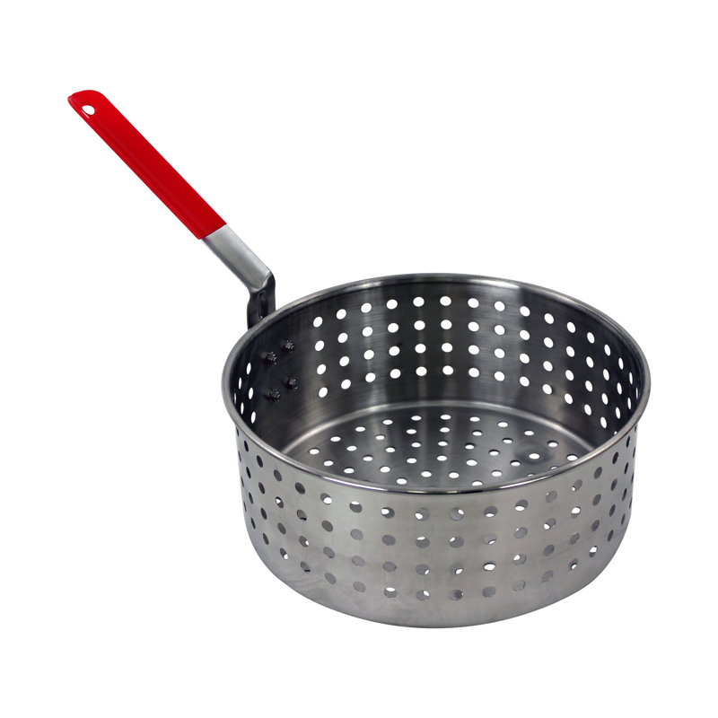10,5 pte Pot en acier inoxydable avec panier à crépine
