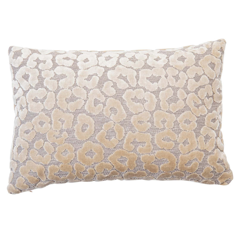  Coussin lombaire à imprimé animal, Beige, 14 po x 48 po