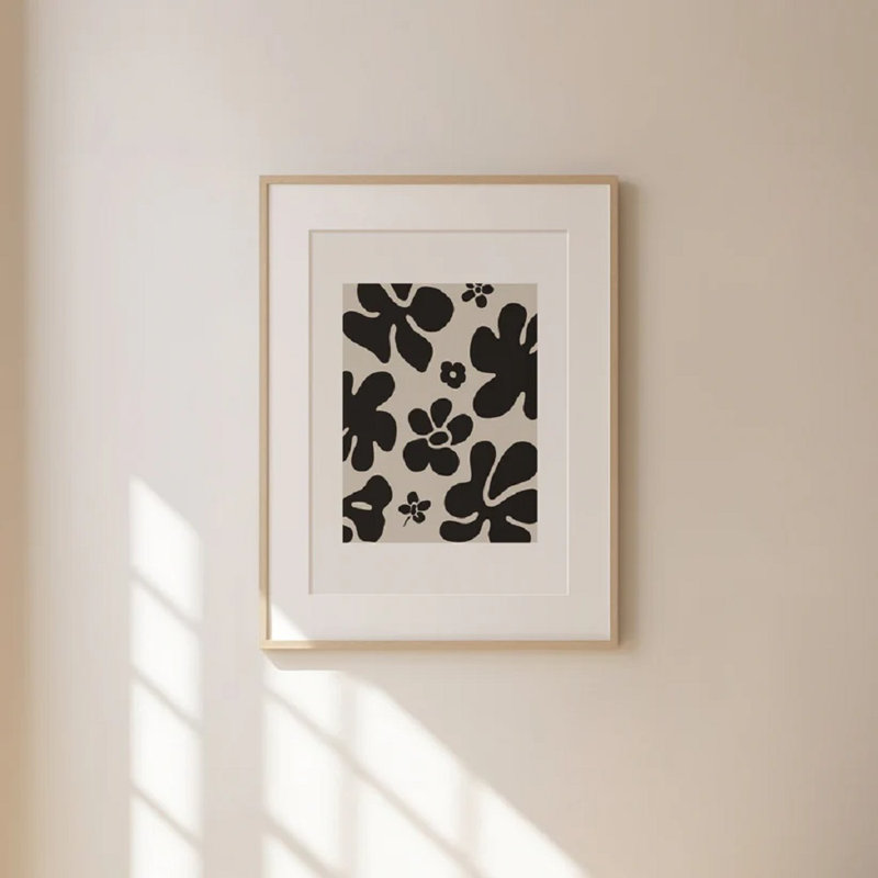 Abstract Flower Print, 60cm H x 42cm W