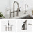 KRAUS Allyn Transitional Bridge Kitchen Faucet with Pull-Down Sprayhead-50465761-93762420
