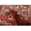 Tapis de couloir rouge unique en laine 3 pi 3 po x 9 pi 8 po Nafisa