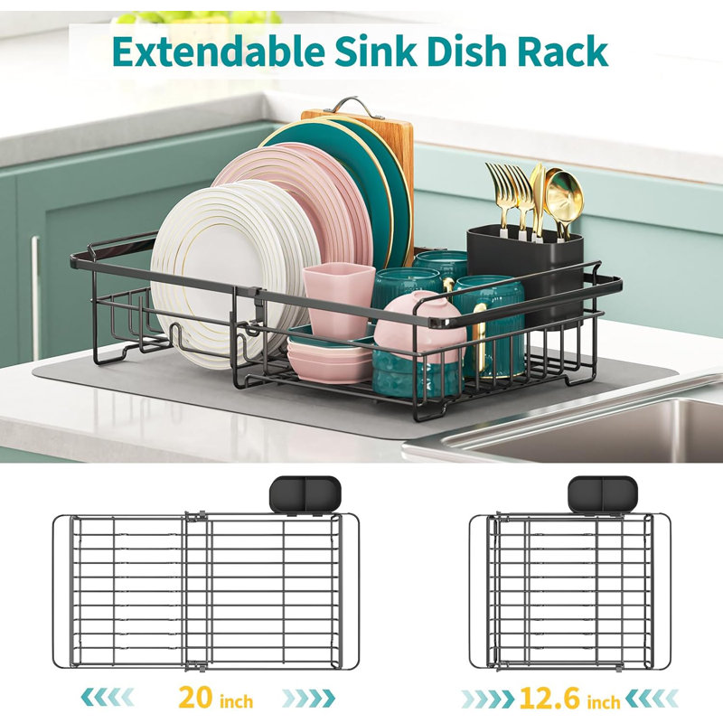 Expandable Dish Drying Rack Over The Sink
