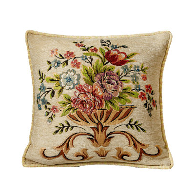 19 pouces de large 48 cm de large de coussins de fleurs en relief européen