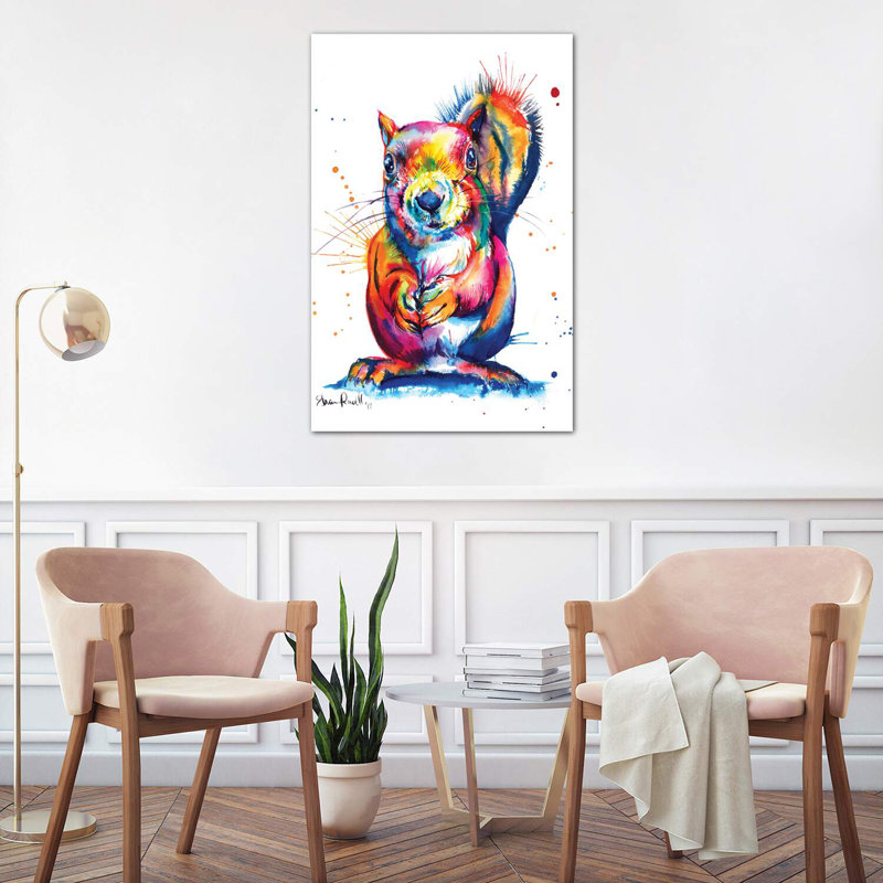 Squirrel by Weekday Best - Wrapped Canvas Print, 101.6 cm H x 66.04 cm W x 3.175 cm D