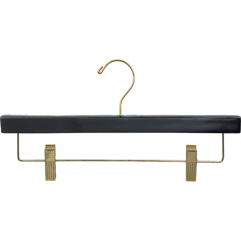 Cintre pour pantalons Winon, Noir / Laiton