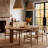 Solid Wood Oval Dining Table for 4-6 People