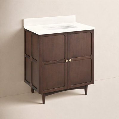 Delavan 30" Mahogany Single Bathroom Vanity