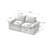 Modern Corduroy Cloud Sofa-1243720266