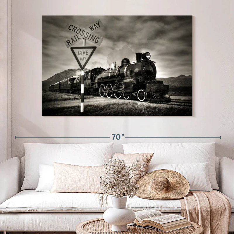 Mehar Rail Crossing, 34" H x 51" W