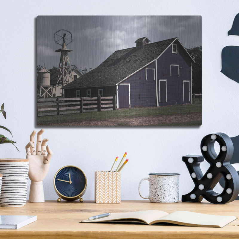 «Blue Barn» par Cindy Jacobs, H 12 po x l 16 po
