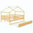 Wooden House Bed With Twin Trundle For Kids, Space-Saving And Durable Design