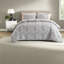 Piece Queen Bedding Sets, Polyester Microfiber Modern Grey Comforter Set