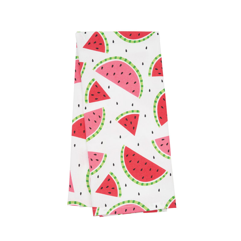 Watermelon Bite Slice Cotton Kitchen Towel