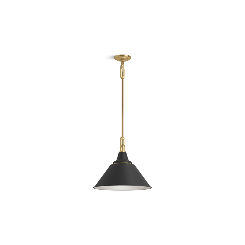 Varla 24 In. Pendant, Gold, 72.44" H x 16" W x 12.38" D