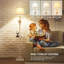 Lampe sur pied à DEL Traditional-1798587865-1798587866