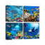 4 Piece Wrapped Canvas Wall Art