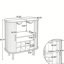 Bar 28 "cannelé avec portes tambour et rangement pour le vin-64800824