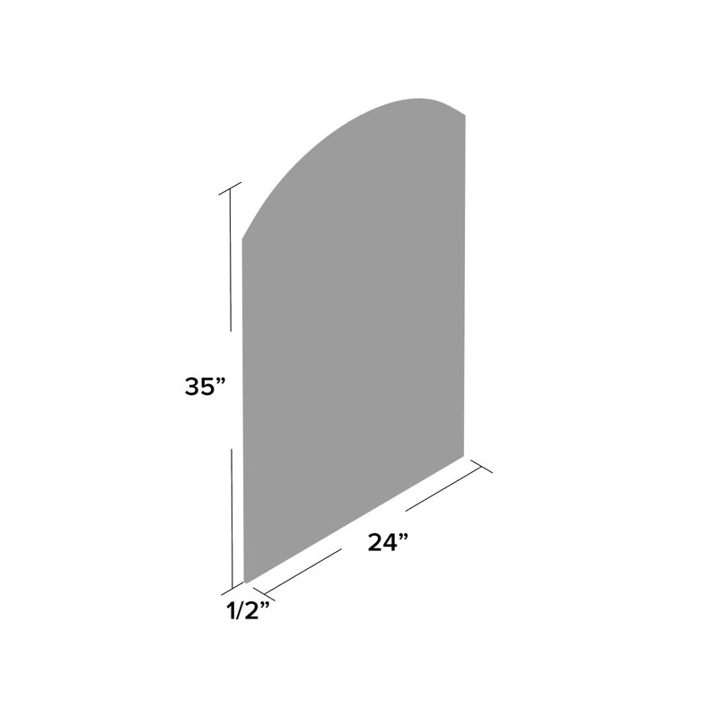 Miroir mural sans cadre arche Molden, H 24 po x L 35 po