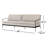 Kenner Outdoor Sofa-96"-Ramiro Ecru