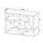 All-in-One White Convertible TV Console & Bookcase - Versatile for Any Space