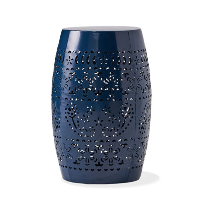 Ifrane Round Metal Outdoor Side Table , 12.25'' in. W 12.25'' in. D
