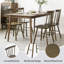 Chaises de salle à manger modernes en bois à dossier Mid-Century de 17 po Phaong Phaong-1348388495