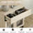 Modern TV Stand With Glass Doors For 40 Inch Tvs, Entertainment Center Console With Drawer And Metal Base For Living Room, Bedroom-644339059-645193775