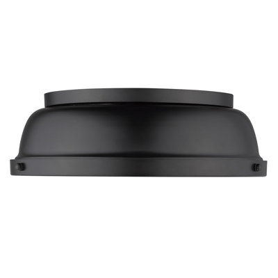 Calico 2 Light Steel Flush Mount