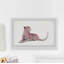 « pink cheetah »-impression d’art graphique sur papier encadrée-50107373