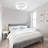 18.9" Flush Mount Caged 6-speed Reversible Ceiling Fan with Dimmable 3CCT LED Lights and Remote Control-987662915