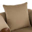Chaise d'appoint rembourrée en velours avec accoudoirs et coussin ronds-124593782-124593785