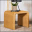 Table de bout carrée en rotin tissé avec structure en métal durable et bords en cascade pour les salons Boho