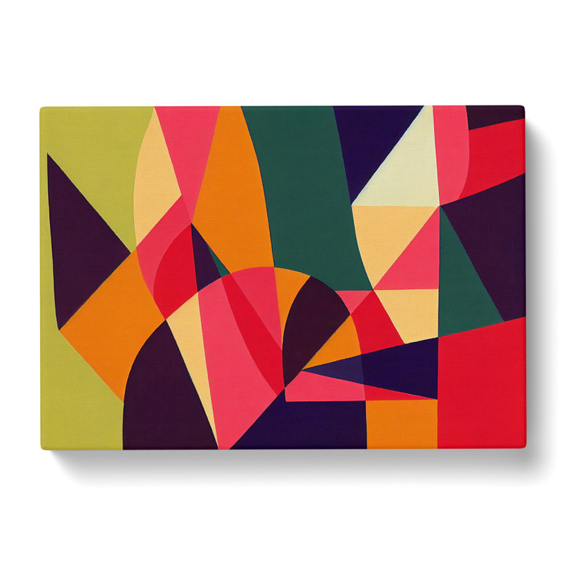 Beguiling Modern Abstract Art - Wrapped Canvas Print, 35cm H x 50cm W x 3cm D