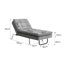 Aaronette Velvet Chaise Lounge