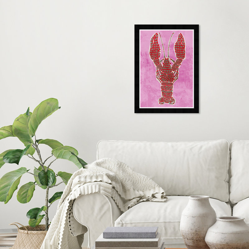 Spotted Lobster, Black Framed