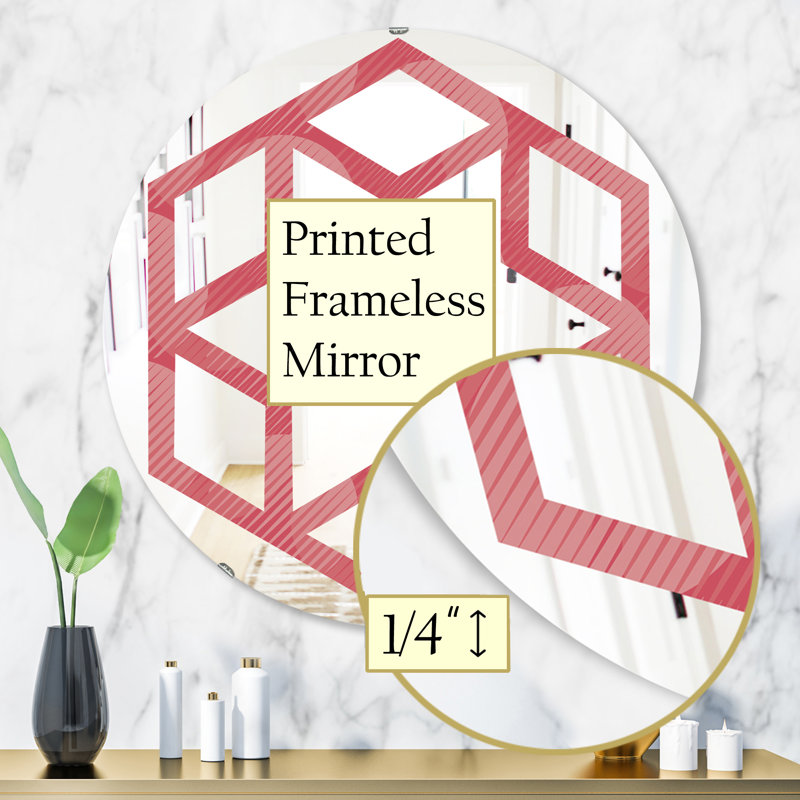 Miroir mural Hexagon Star, H 31,5 po x l po