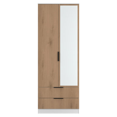 Sumita Tall 2 Door 2drw Mirrored Robe
