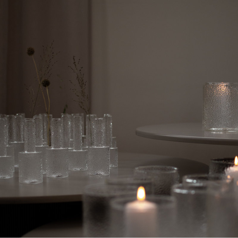 Vase de table en verre Turin