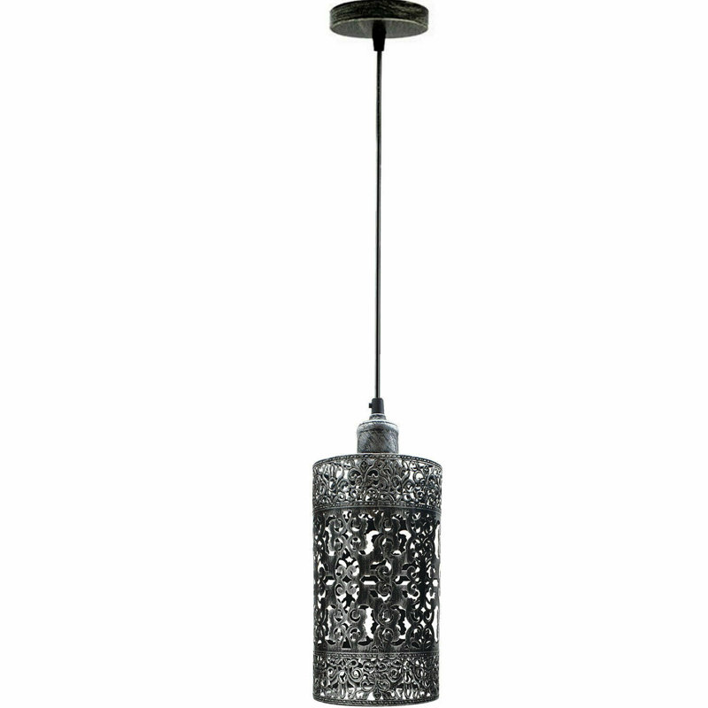 Brierley 1 - Light Cylinder Pendant, Brushed Silver