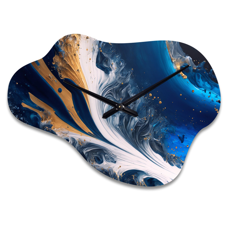 Paskal - Cloud Shape Large Blue Wall Clock - Unique Shape, Large