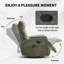 Fauteuil inclinable pivotant manuel avec fonction de massage thermique-1431994260