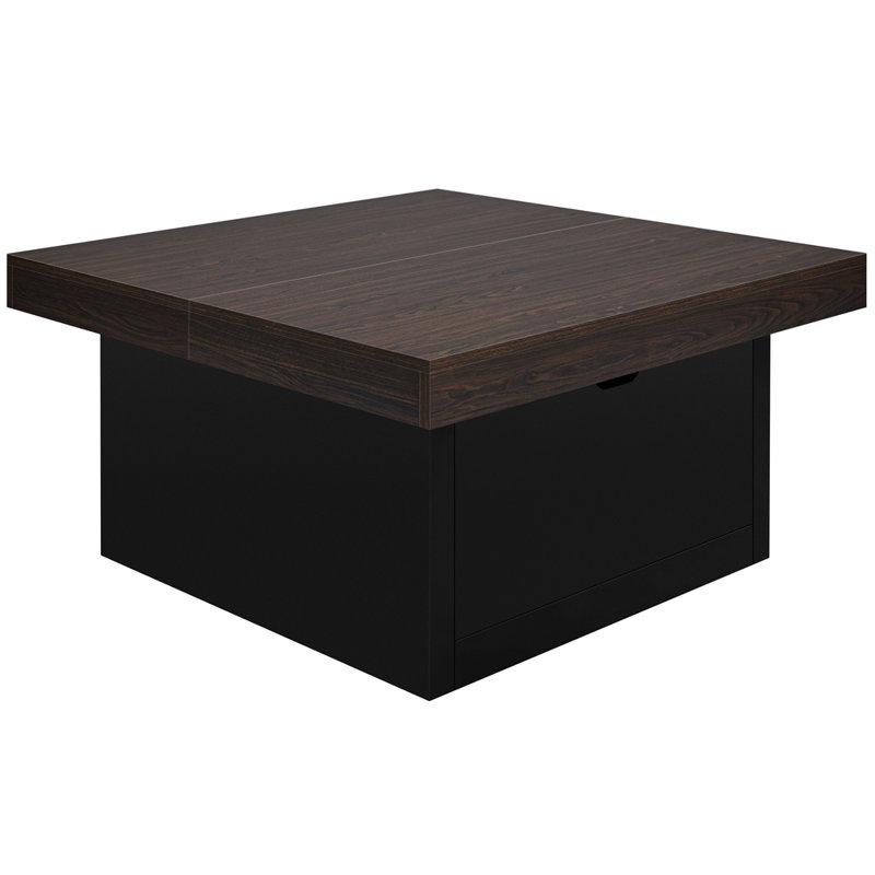 Table basse carrée avec 2 tiroirs de rangement Tresvon