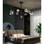 Lustre linéaire moderne à 9 lumières DEL