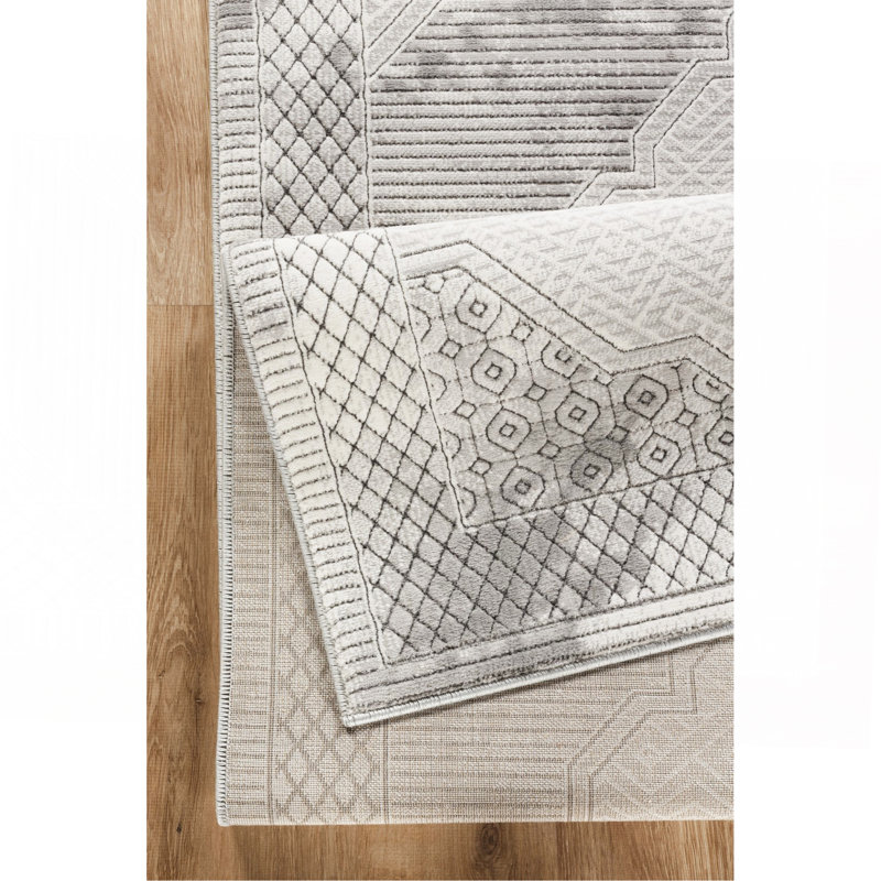 Gray Area Rug, Rectangle 7'10" x 10'6"