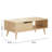 39'' Coffee Table, Mid Century Modern Coffee Table with Drawer & Shelf,-1312292159