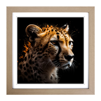 Cheetah Liquify - Framed Print