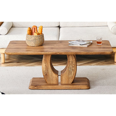 Modern Simple Luxury Rectangular Coffee Table In Wood Color. The Computer Desk. The Game Table.