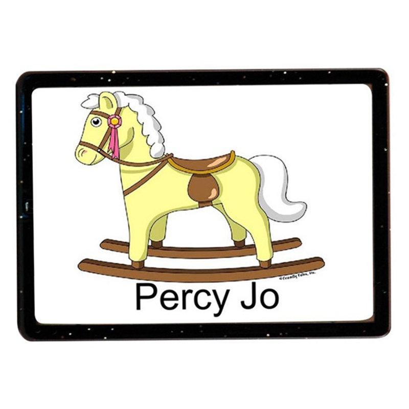 Magnet personnalisé cheval à bascule en acrylique - excellent cadeau!, Oui